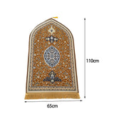 Maxbell Flannel Prayer Rug Floor Carpet for Living Room Travel for Men and Women