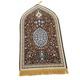 Maxbell Flannel Prayer Rug Floor Carpet for Living Room Travel for Men and Women