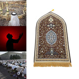 Maxbell Flannel Prayer Rug Floor Carpet for Living Room Travel for Men and Women