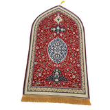 Maxbell Flannel Prayer Rug Floor Carpet for Living Room Travel for Men and Women