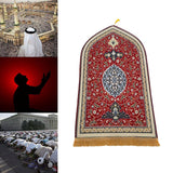 Maxbell Flannel Prayer Rug Floor Carpet for Living Room Travel for Men and Women