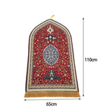 Maxbell Flannel Prayer Rug Floor Carpet for Living Room Travel for Men and Women