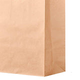 Maxbell 10Pcs Brown Kraft Paper Bags Foldable Washable for Store Cosmetics Sundries 28cmx15cmx28cm