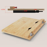 Maxbell Bamboo Book Reading Stand Holder with Different Adjustable Angles Compact Size S