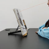 Maxbell Bamboo Book Reading Stand Holder with Different Adjustable Angles Compact Size S