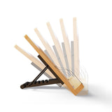 Maxbell Bamboo Book Reading Stand Holder with Different Adjustable Angles Compact Size L