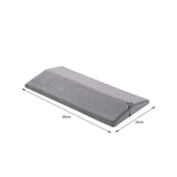 Maxbell Comfortable Waist Pillow Support Pillow Chair Cushion for Office Travel grey