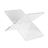 Maxbell Book Holder Stand x Shaped Sturdy Clear Reading Rack for Cookbook Photo Desk