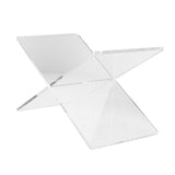 Maxbell Book Holder Stand x Shaped Sturdy Clear Reading Rack for Cookbook Photo Desk