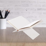 Maxbell Book Holder Stand x Shaped Sturdy Clear Reading Rack for Cookbook Photo Desk