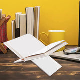 Maxbell Book Holder Stand x Shaped Sturdy Clear Reading Rack for Cookbook Photo Desk