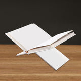 Maxbell Book Holder Stand x Shaped Sturdy Clear Reading Rack for Cookbook Photo Desk