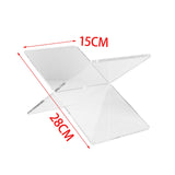 Maxbell Book Holder Stand x Shaped Sturdy Clear Reading Rack for Cookbook Photo Desk