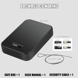 Maxbell Combination Lock Steel Case for Traveling Passports Important Documents