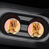 Maxbell 2 Pieces Universal Car Cup Holder Coasters Wooden for Office Automotive style C