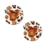 Maxbell 2 Pieces Universal Car Cup Holder Coasters Wooden for Office Automotive style D
