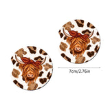 Maxbell 2 Pieces Universal Car Cup Holder Coasters Wooden for Office Automotive style D