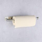 Maxbell Modern Toilet Roll Holder Paper Towel Holder Rustproof for Kitchen Bathroom Argent