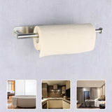 Maxbell Modern Toilet Roll Holder Paper Towel Holder Rustproof for Kitchen Bathroom Argent