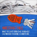 Maxbell Floating Keychain Portable Buoyant Keyring for Drifting Outdoor Water Sports Orange