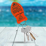 Maxbell Floating Keychain Portable Buoyant Keyring for Drifting Outdoor Water Sports Orange