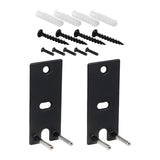 Maxbell 2Pcs Speaker Wall Mounts Universal Replacement Durable for Surround Speakers Black