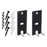 Maxbell 2Pcs Speaker Wall Mounts Universal Replacement Durable for Surround Speakers Black