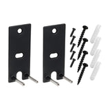 Maxbell 2Pcs Speaker Wall Mounts Universal Replacement Durable for Surround Speakers Black