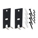 Maxbell 2Pcs Speaker Wall Mounts Universal Replacement Durable for Surround Speakers Black