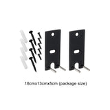 Maxbell 2Pcs Speaker Wall Mounts Universal Replacement Durable for Surround Speakers Black