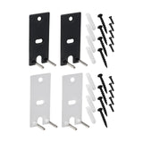 Maxbell 2Pcs Speaker Wall Mounts Universal Replacement Durable for Surround Speakers Black