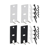 Maxbell 2Pcs Speaker Wall Mounts Universal Replacement Durable for Surround Speakers Black