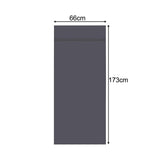 Maxbell French Door Curtains Blackout Door Curtains Tool Free for Laundry Room dark gray