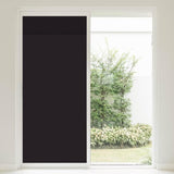 Maxbell French Door Curtains Blackout Door Curtains Tool Free for Laundry Room black
