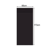 Maxbell French Door Curtains Blackout Door Curtains Tool Free for Laundry Room black