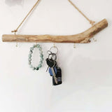 Maxbell Wooden Hook Wall Mounted Driftwood Hook Decoration Retro for Key Closet Room