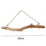 Maxbell Wooden Hook Wall Mounted Driftwood Hook Decoration Retro for Key Closet Room