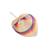 Maxbell Hand-Woven Hand Fan Decorative Fans Handmade for Adults Kids Party Wedding