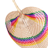 Maxbell Hand-Woven Hand Fan Decorative Fans Handmade for Adults Kids Party Wedding