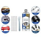 Maxbell Metal to Metal Glue Liquid Metal Welding Filler for Repairing Steel Metal 50ML
