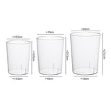 Maxbell Trash Can Clear Plastic Waste Paper Bin Rubbish Bin for Kids Room Bathroom 16.5cmx16.5cm