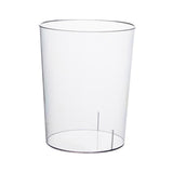 Maxbell Trash Can Clear Plastic Waste Paper Bin Rubbish Bin for Kids Room Bathroom 16.5cmx16.5cm