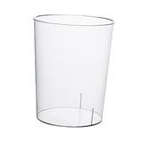 Maxbell Trash Can Clear Plastic Waste Paper Bin Rubbish Bin for Kids Room Bathroom 16.5cmx16.5cm