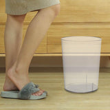 Maxbell Trash Can Clear Plastic Waste Paper Bin Rubbish Bin for Kids Room Bathroom 16.5cmx16.5cm