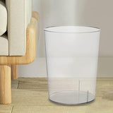 Maxbell Trash Can Clear Plastic Waste Paper Bin Rubbish Bin for Kids Room Bathroom 16.5cmx16.5cm