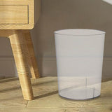 Maxbell Trash Can Clear Plastic Waste Paper Bin Rubbish Bin for Kids Room Bathroom 16.5cmx16.5cm