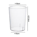 Maxbell Trash Can Clear Plastic Waste Paper Bin Rubbish Bin for Kids Room Bathroom 19cmx21.5cm