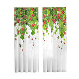 Maxbell 2Pcs Rod Pocket Window Curtain Window Drapes for Farmhouse Hotel Office 107cmx213cm