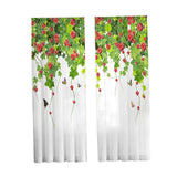 Maxbell 2Pcs Rod Pocket Window Curtain Window Drapes for Farmhouse Hotel Office 107cmx213cm