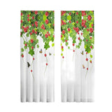 Maxbell 2Pcs Rod Pocket Window Curtain Window Drapes for Farmhouse Hotel Office 107cmx213cm